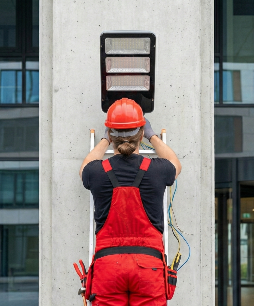 Außenbeleuchtung anbringen mit Elektroinstallateur