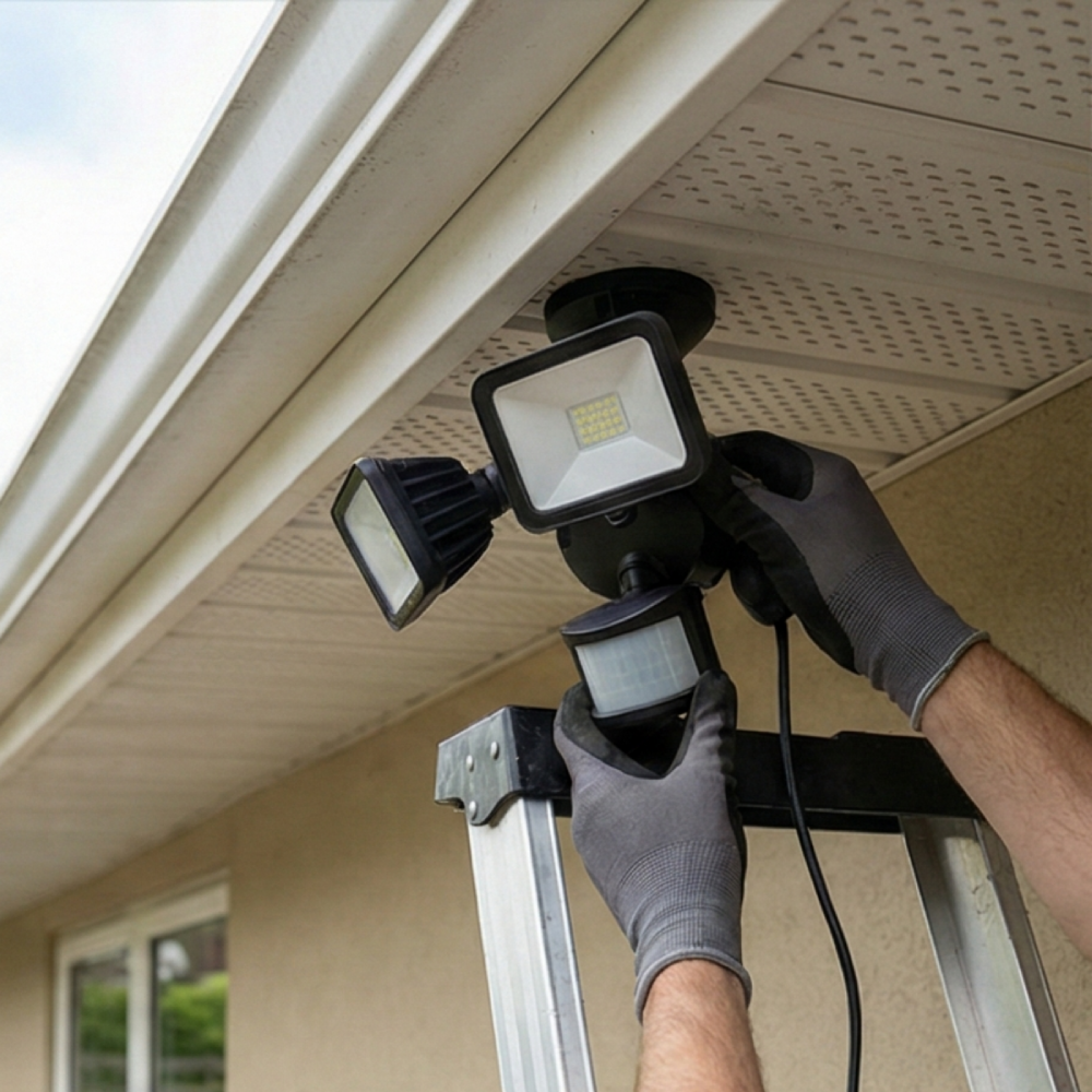 Flutlicht Terrassen Außenbeleuchtung anbringen lassen