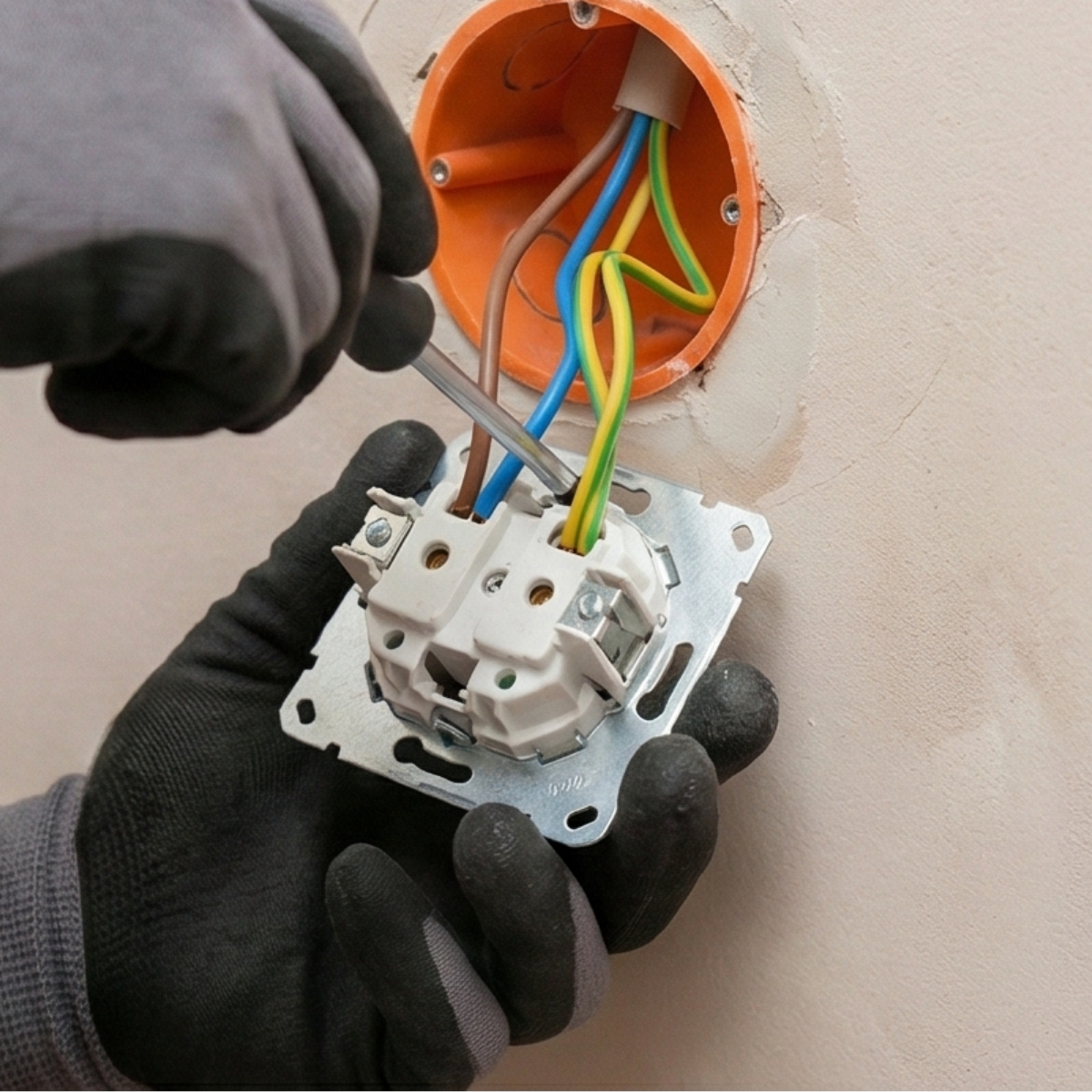 Elektroinstallateur Steckdosenanschluss